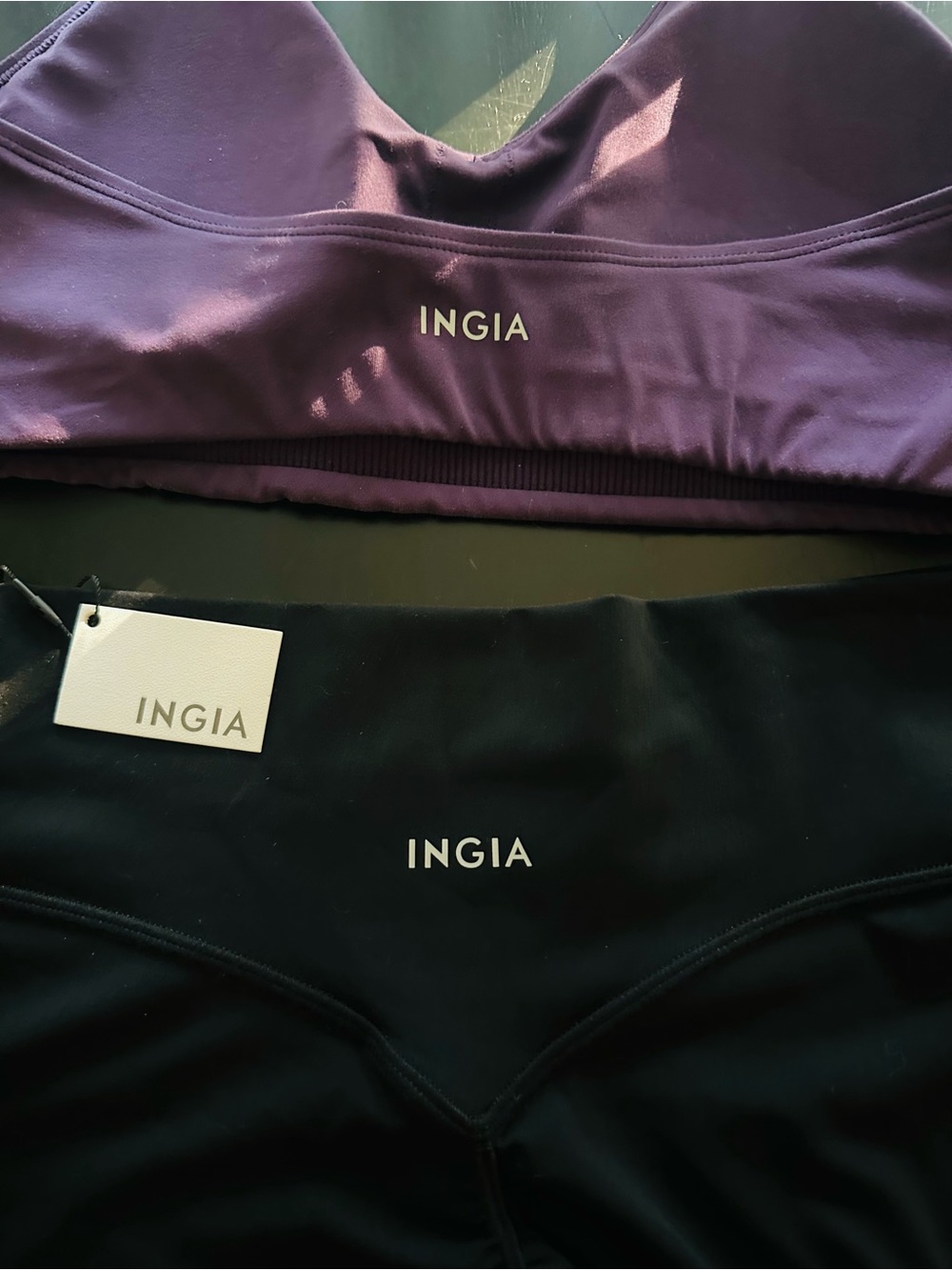 INGIA leggings and sports bra set. SIZE medium